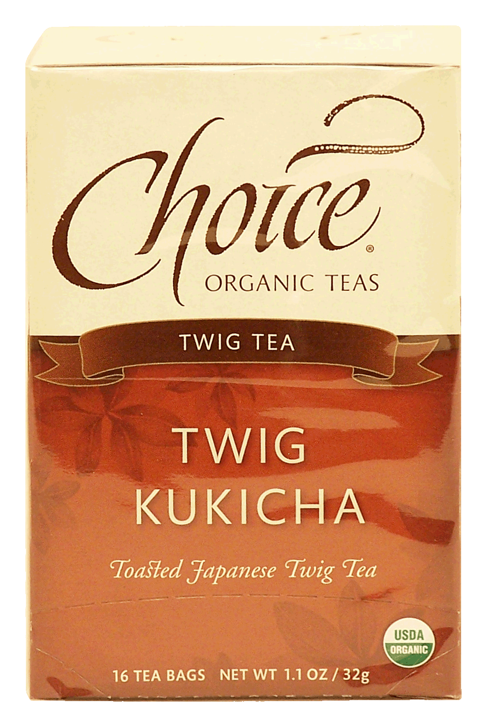 Choice  twig kukicha, organic toasted japanese twig tea, 16-bags Full-Size Picture